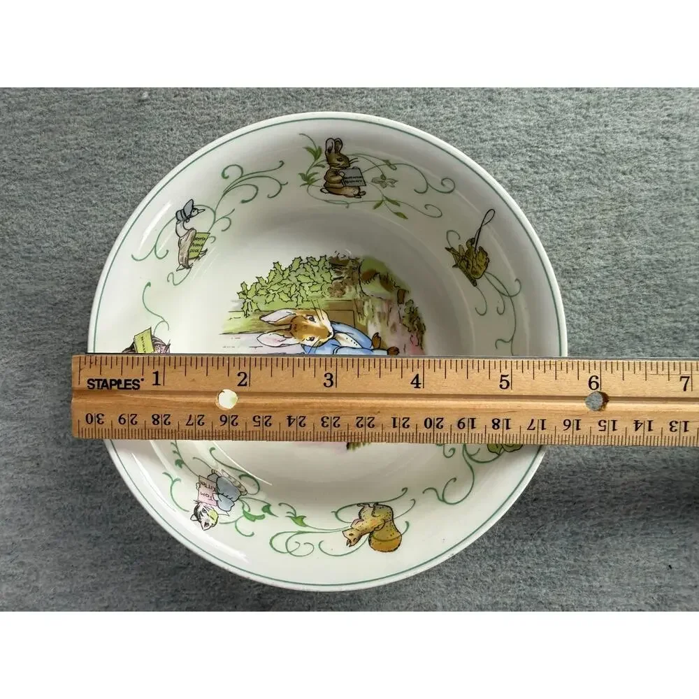 Wedgwood Peter Rabbit 3 Pc Childs Dish Set 2 Bowls Mug Beatrix Potter England